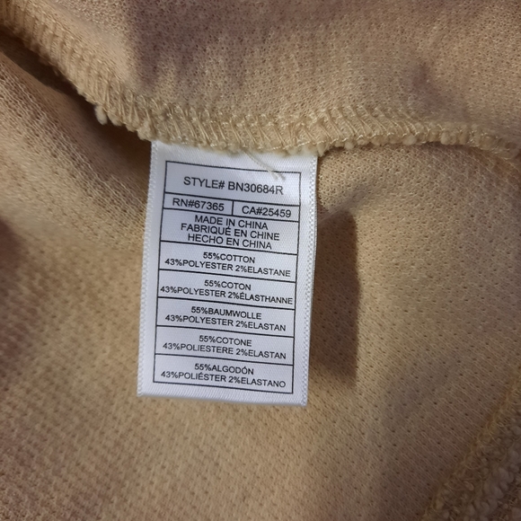 Steve Madden Slub Jacket Women's Small Tan Open Front Long Line Cardigan - Picture 8 of 9